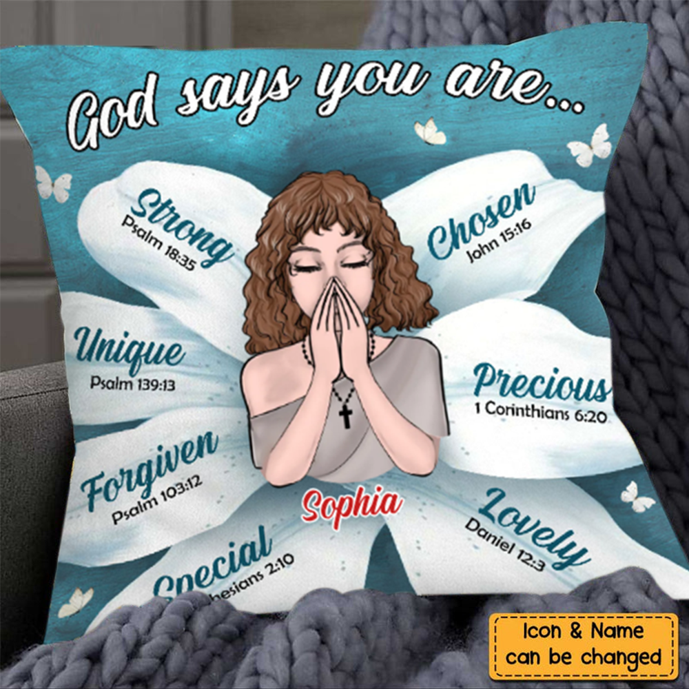 God Says Daughter Pillowcase