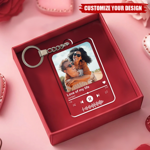 Personalized Favorite Song Photo Picture Keychain
