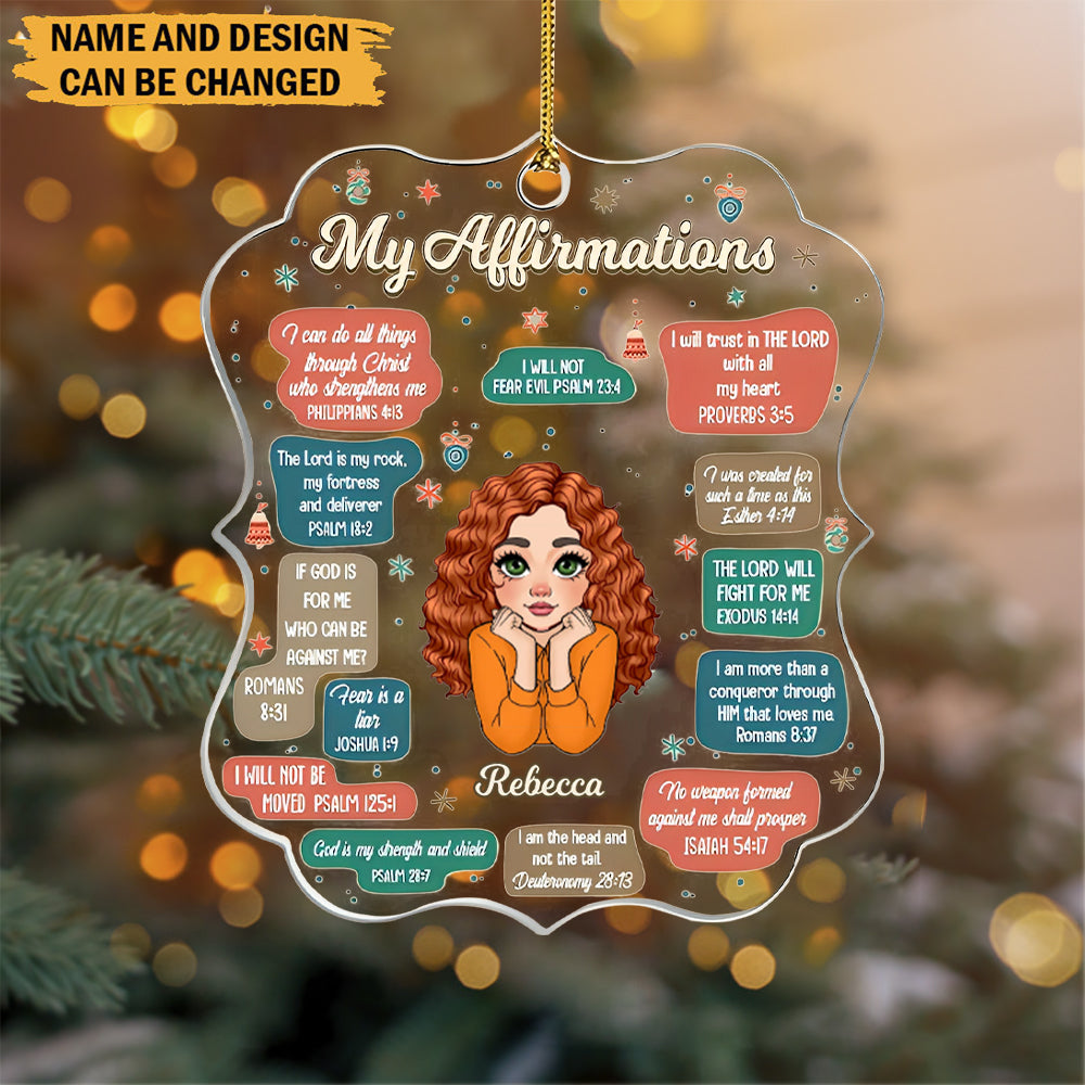 My Affirmations - Personalized Acrylic Ornament