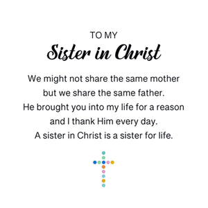 KISSFAITH-To My Sister In Christ Cross Ring