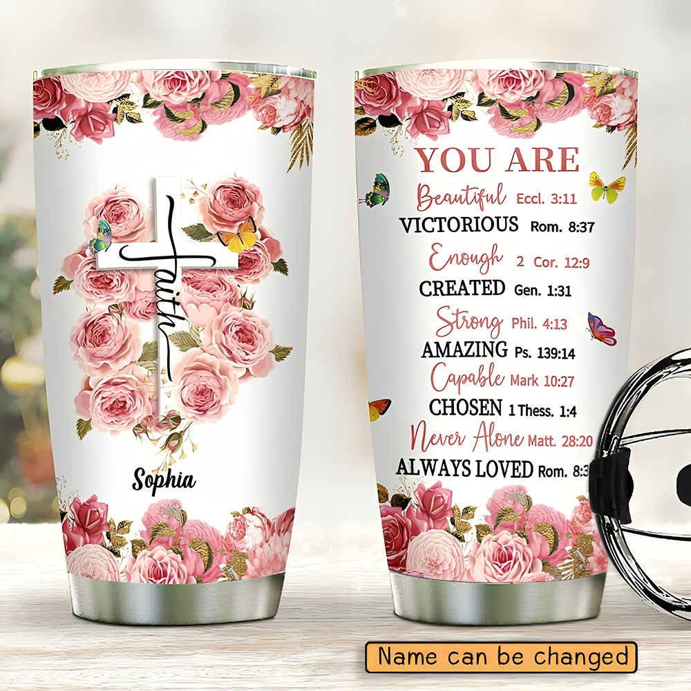 Personalized Tumbler- Inspirational Gift for Ladies