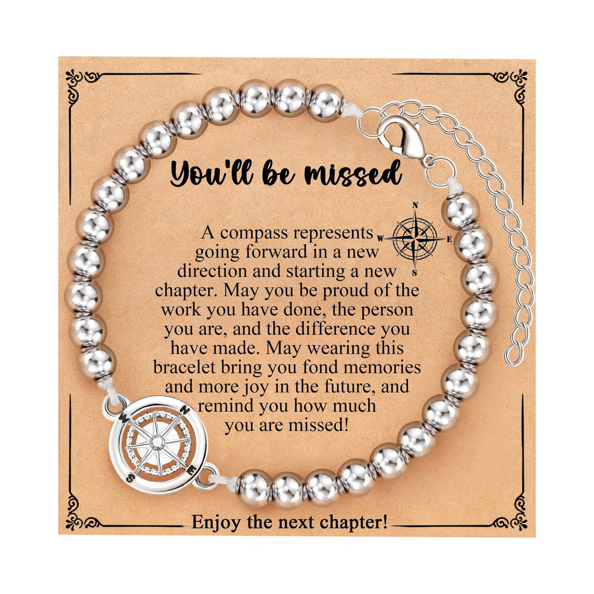 The Aldventure Begins - 2025 Graduate Compass Bracelet