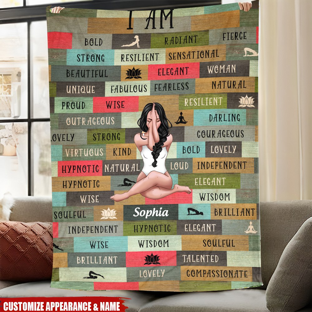 I Am Wise, Proud & Compassionate - Personalized Blanket