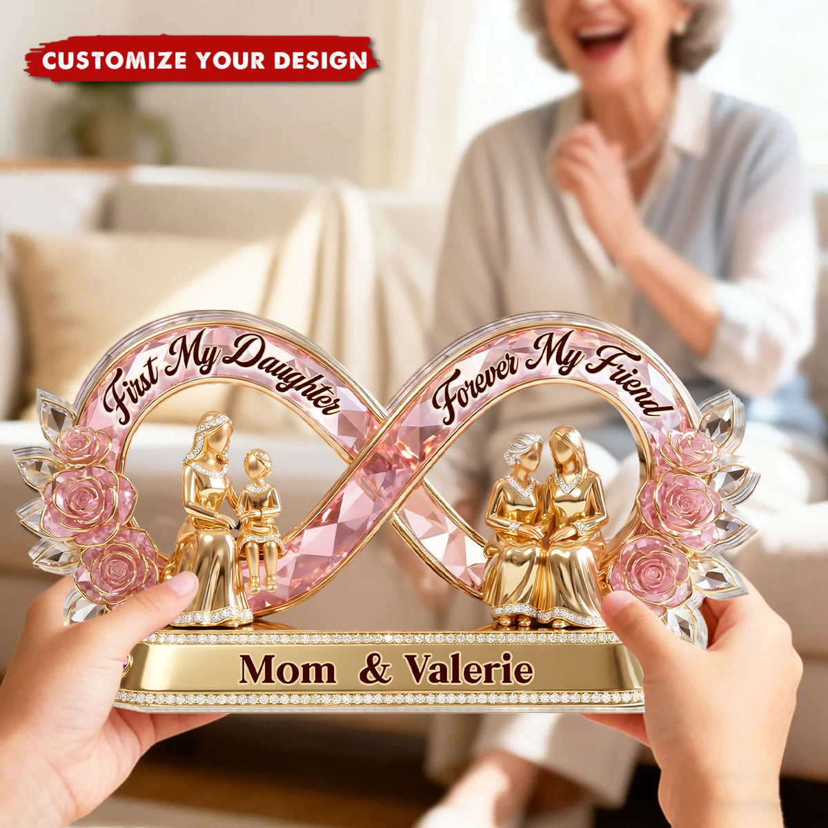 First My Daughter Forever My Friend - Personalized Plaque