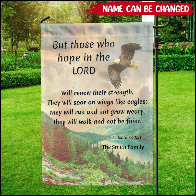 Personalized Hope In The Lord Garden Flag
