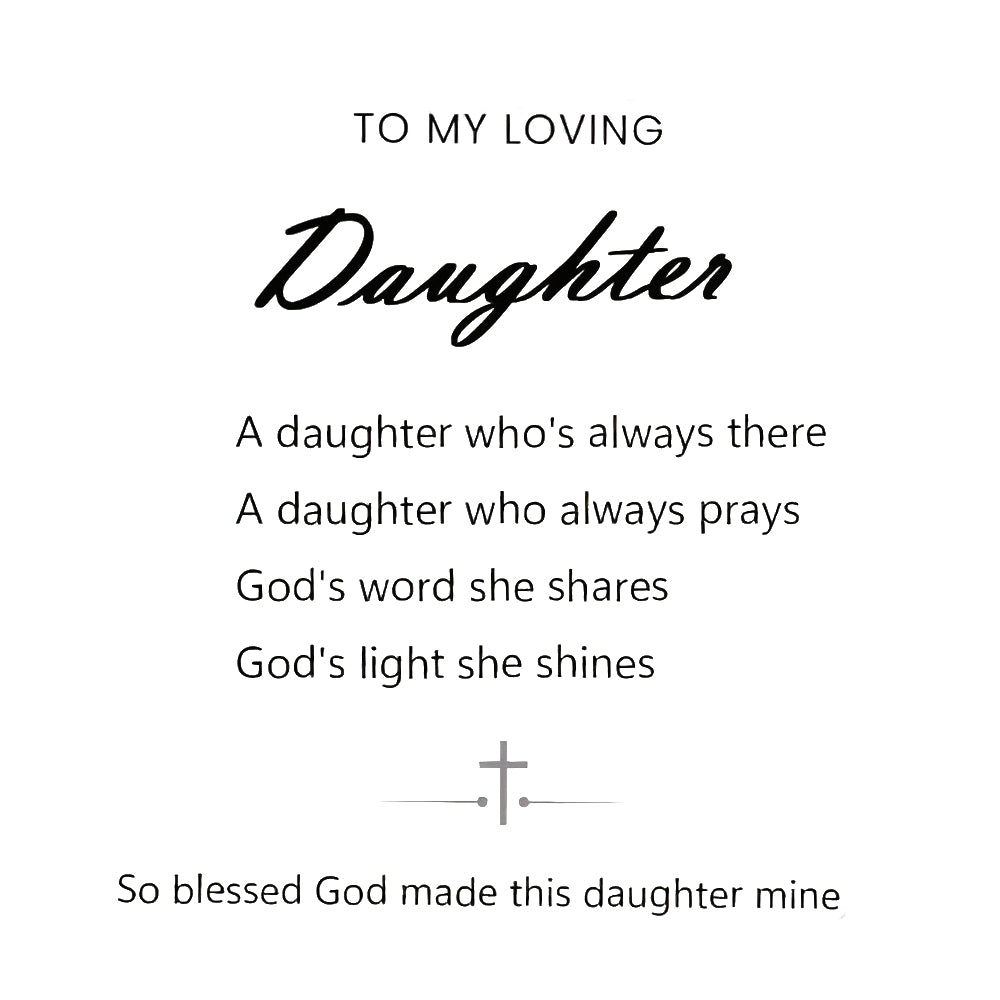 KISSFAITH-To My Daughter-Eternal Love and Faith Cross Ring