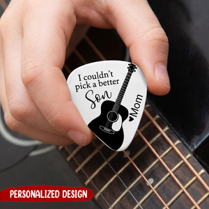 Couldn't Pick A Better Son - Personalized Guitar Pick Gift for Son
