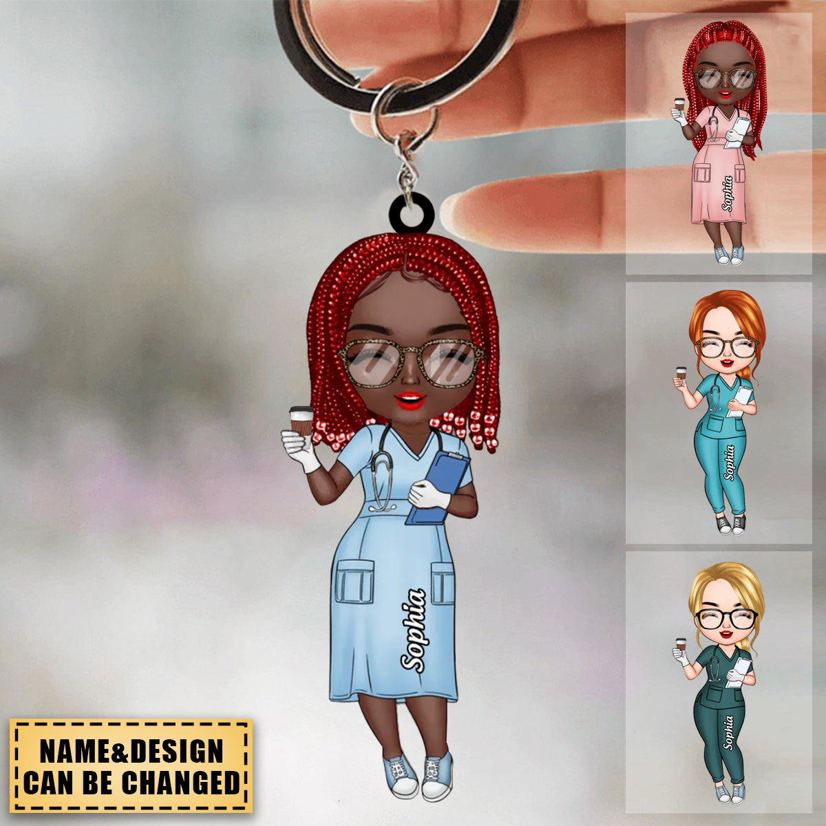 Personalized Nurse Acrylic Keychain - Lovely Gift For Nurse