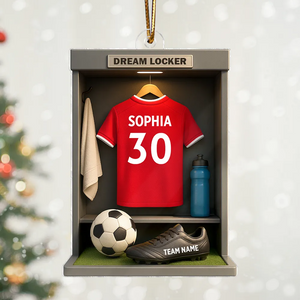 Custom Soccer Sports Keepsake - Personalized Acrylic Ornament