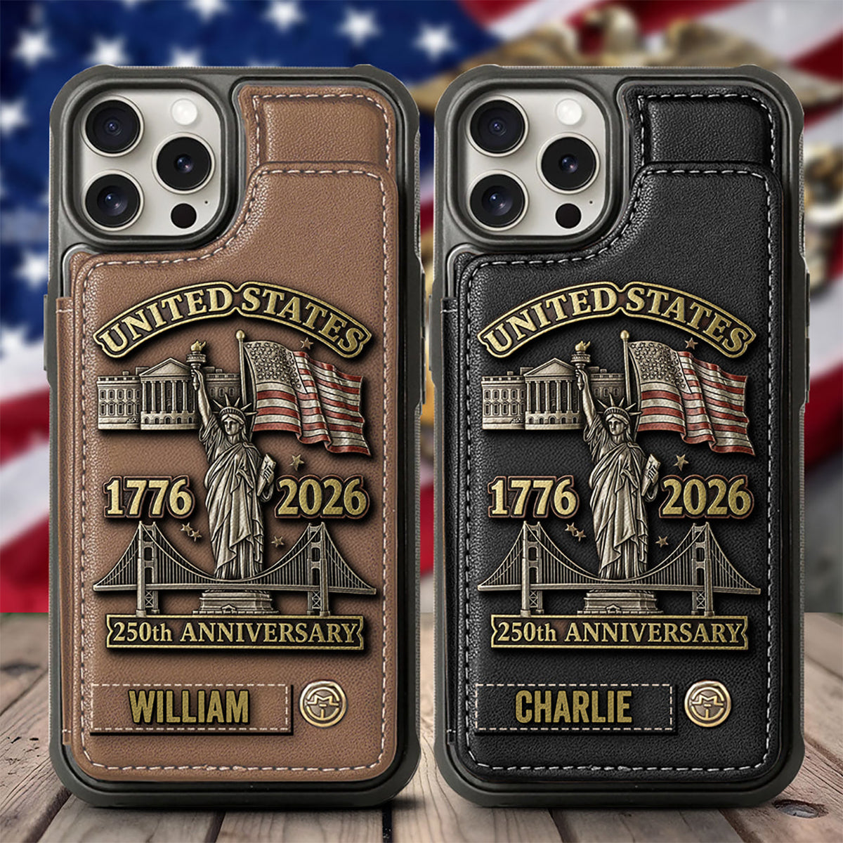 250th Anniversary - Personalized Wallet Phone Case