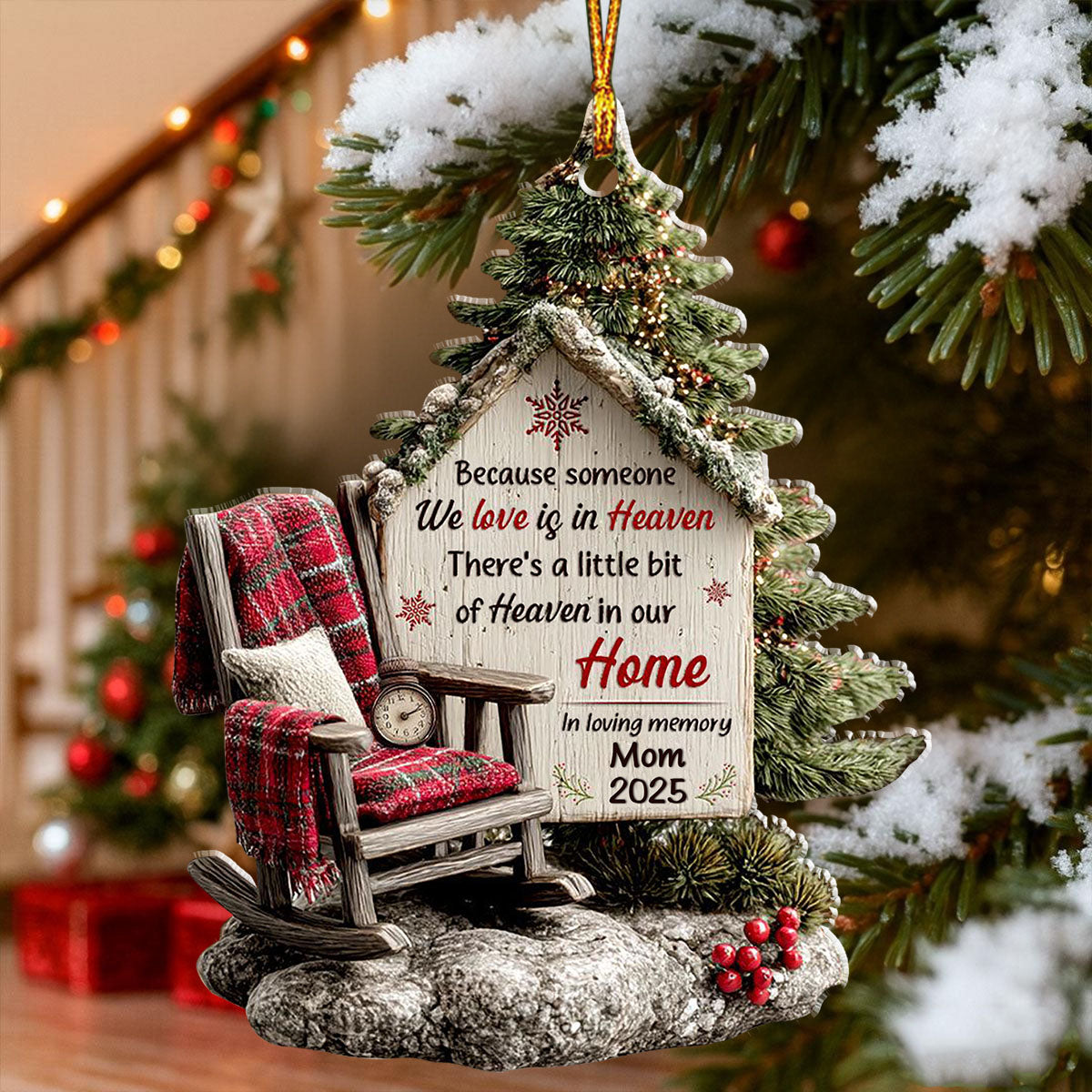 Someone We Love Is In Heaven - Personalized Memorial Ornament