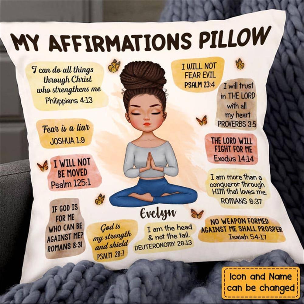 Christian Affirmations Pillowcase