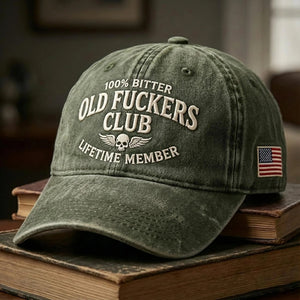Old Bikers Club - Funny Biker Hat, Vintage Dad Cap