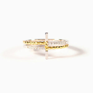 KISSFAITH-To My Sister In Christ Cross Ring