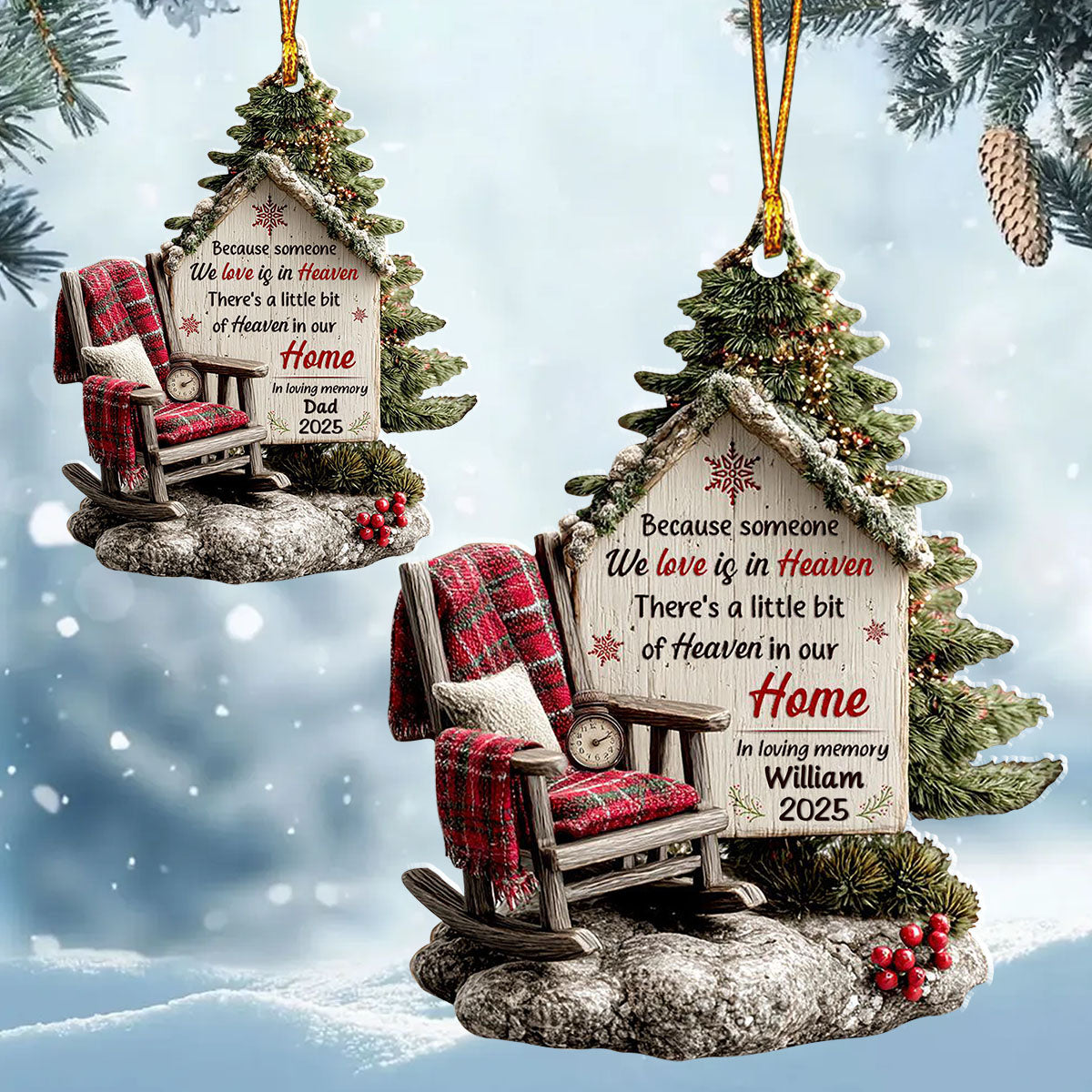 Someone We Love Is In Heaven - Personalized Memorial Ornament
