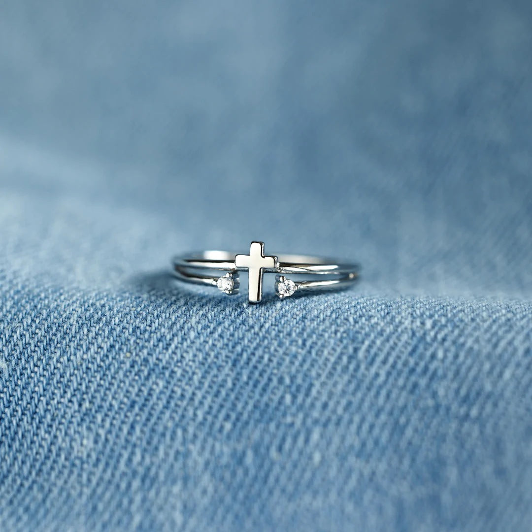 KISSFAITH-To My Daughter-Eternal Love and Faith Cross Ring