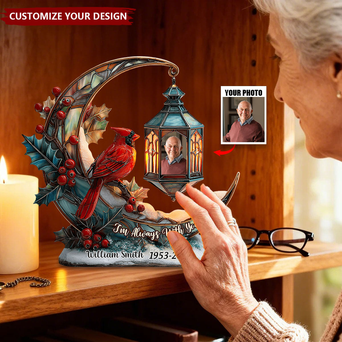 I'm Always With You - Personalized Memorial Custom Shaped Plaque