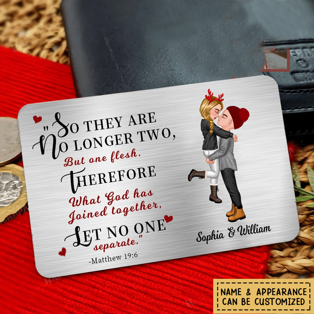 Custom Bible Verse Wallet Card Gifts For Christian Couple