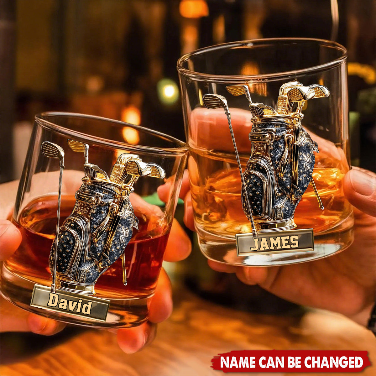 Look For Balls - Personalized Golf Whiskey Glass