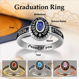 Customized High School College University Class Ring Graduation Gifts