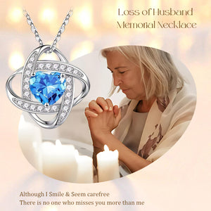 Personalized Heart-shaped Birthstone Memorial S925 Necklace