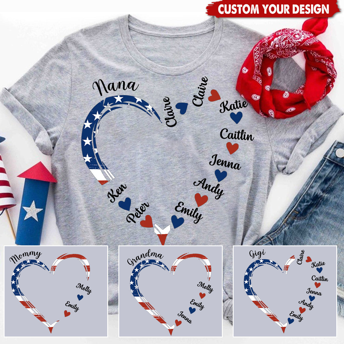 Home Is Where Your Grandma Is - Family Personalized Custom Unisex T-shirt