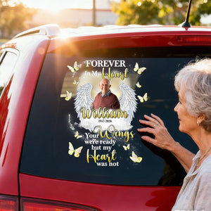 Custom Photo Forever In My Heart Car Window Decal Sticker