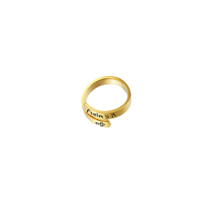 KISSFAITH- Christian Cross Ring- Faith Gift-Psalm 31:24