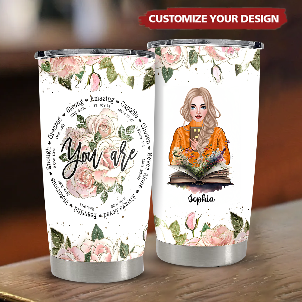 Lady Christian Gift - Birthday gift  Inspirational Religion Jesus tumbler