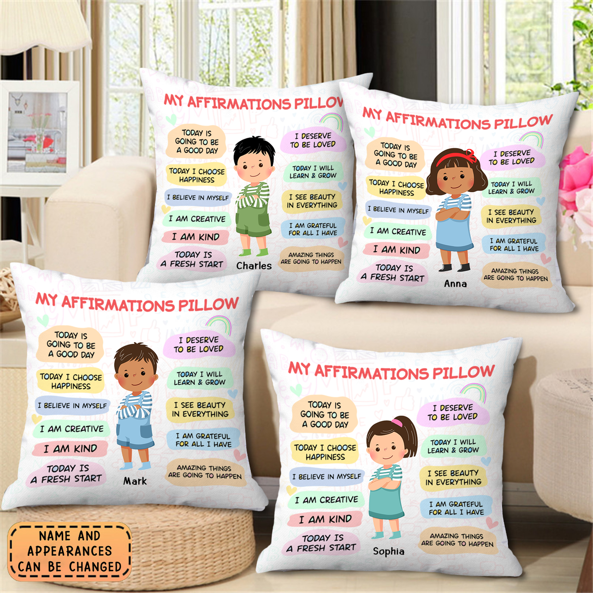 Gift For Grandkids - Personalized Daily Affirmation Pillowcase