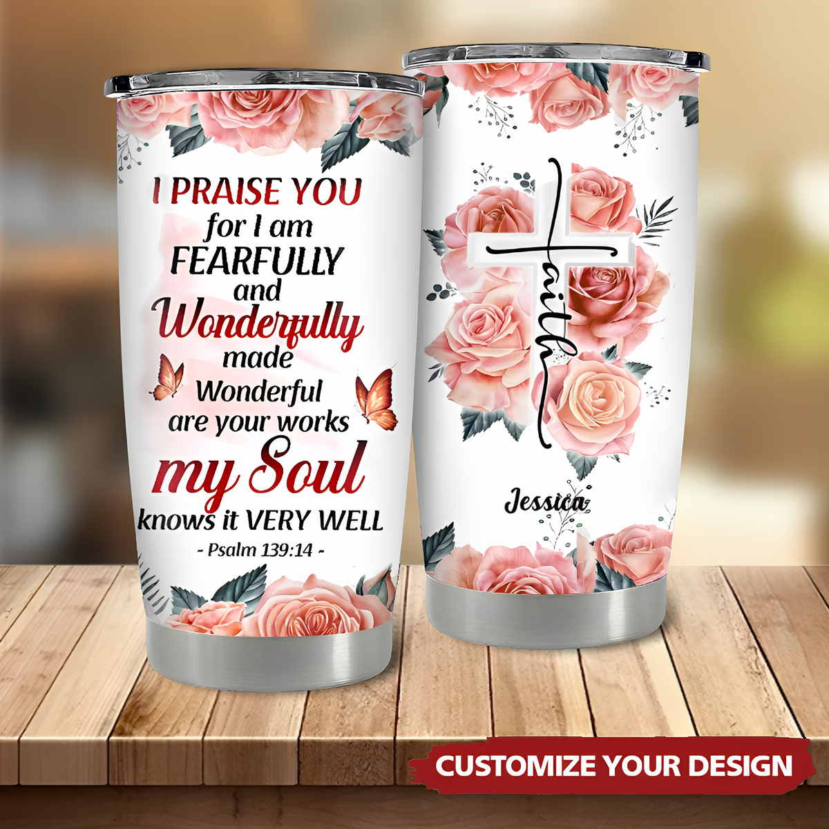 Christian Bible Verse You Are Religious Inspirational Personalized Tumbler