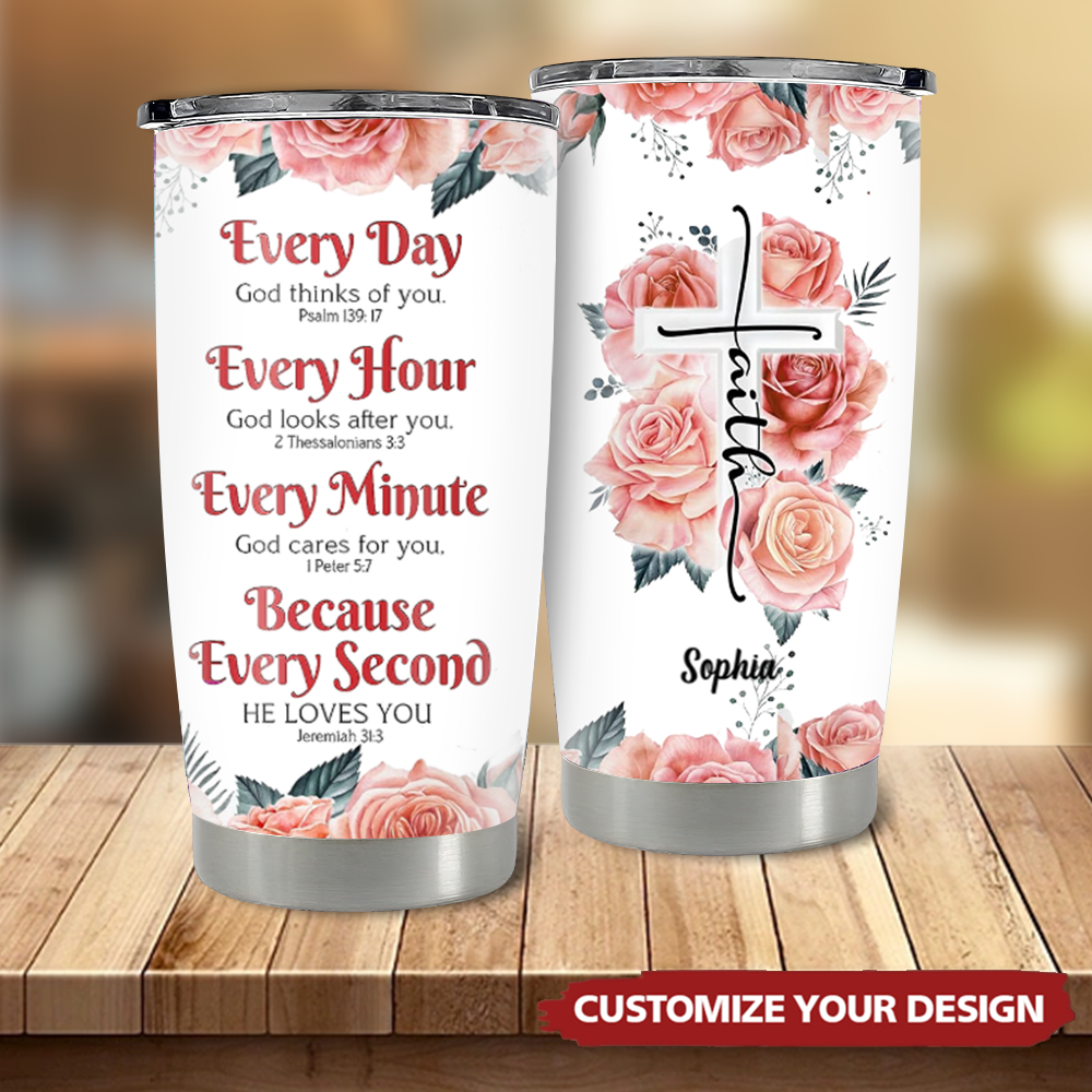 Personalized Christian Tumbler- A religious gift for Women Of Faith