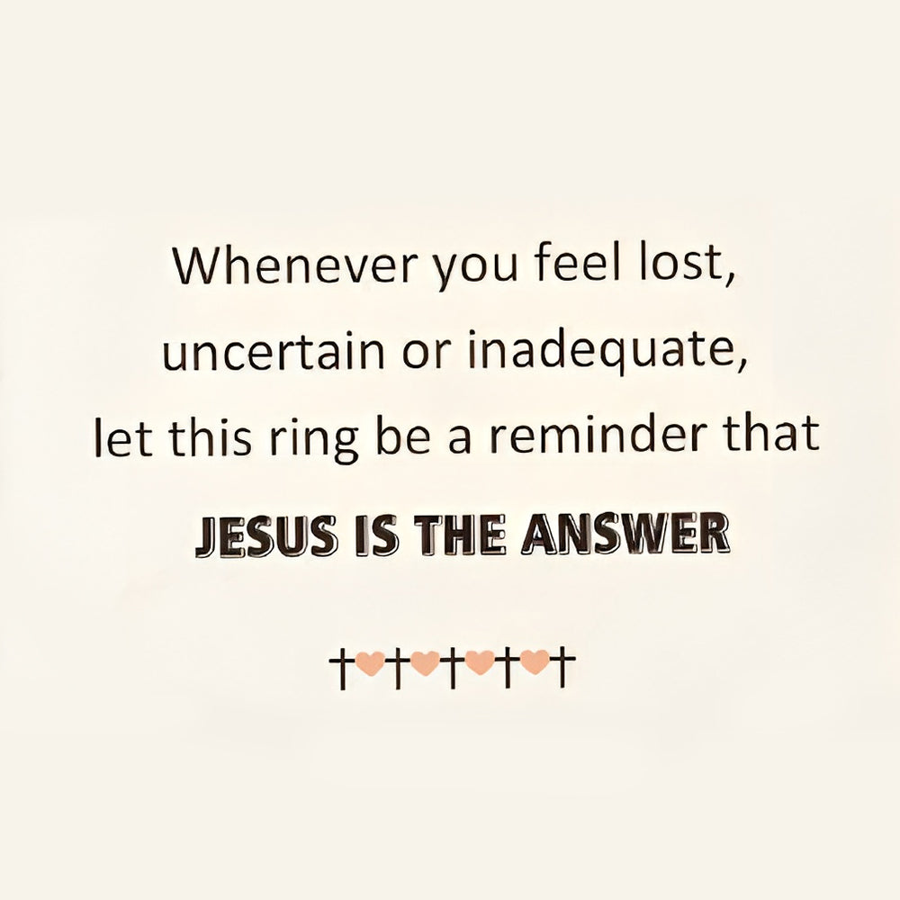 KISSFAITH-To My Daughter-Cross Heart Ring