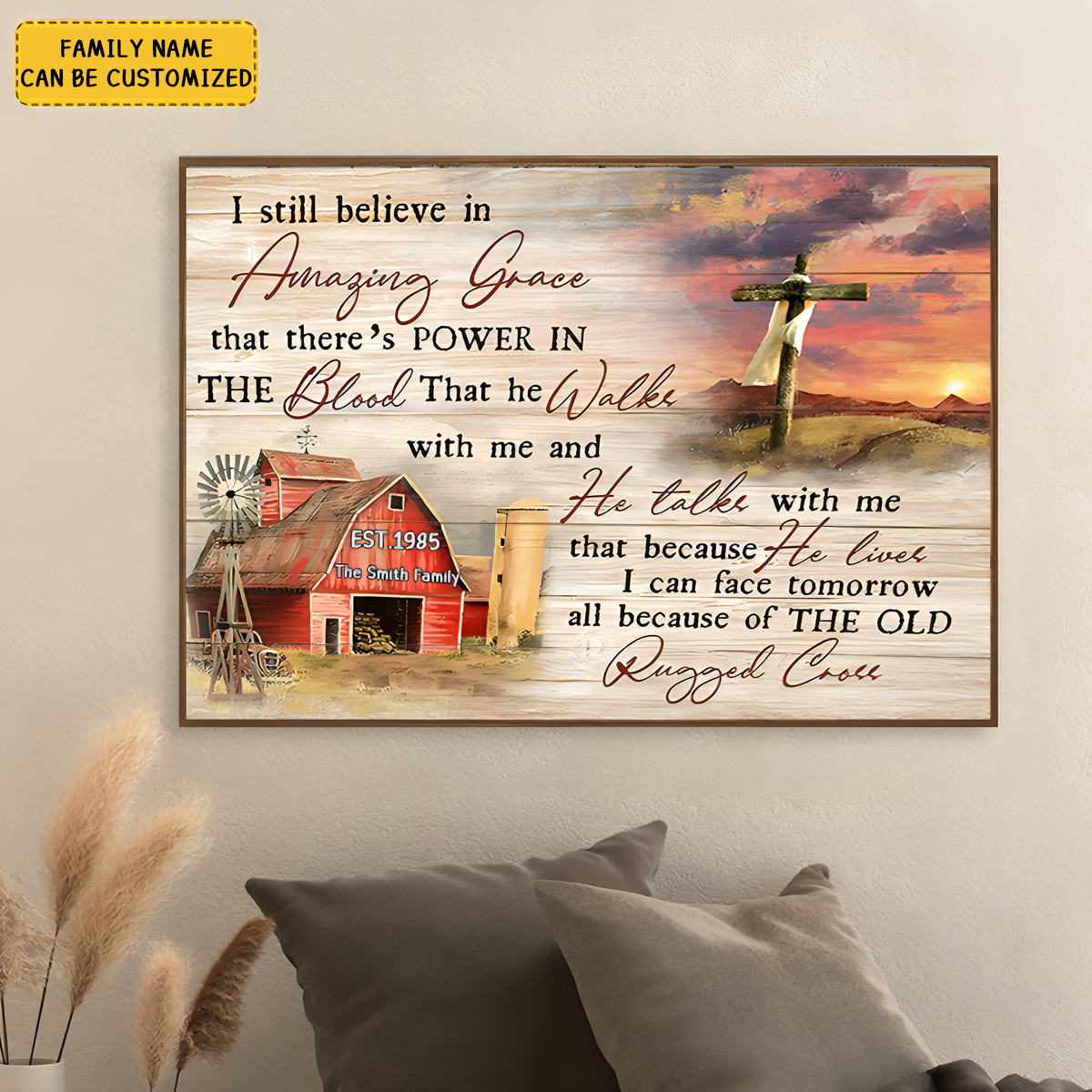 Jesus Canvas- I Still Believe in Amazing Grace