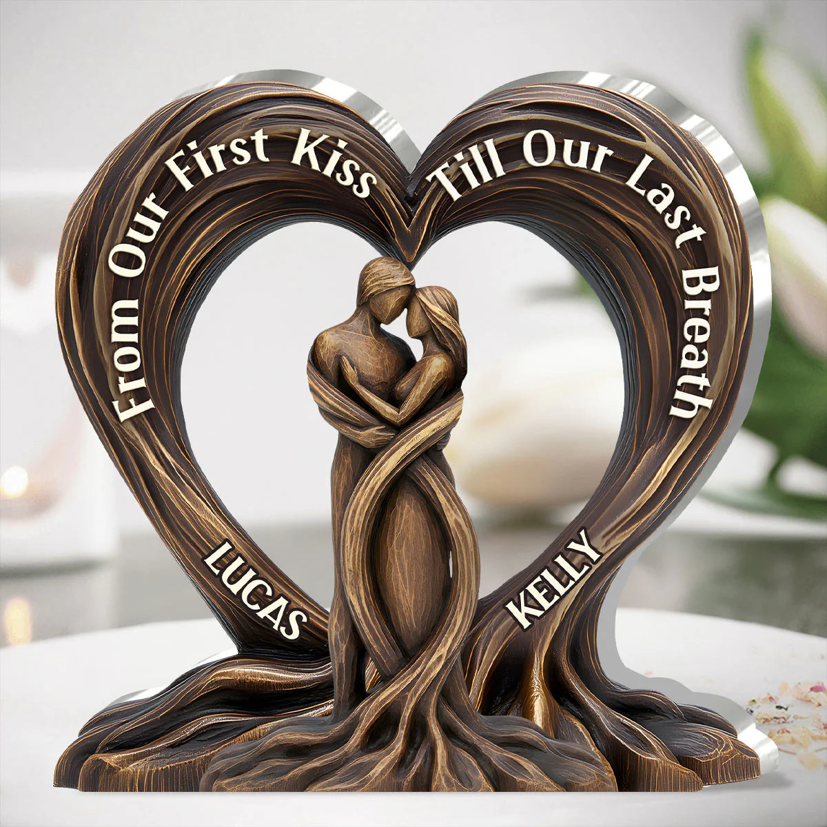 Heart Of The Trees - Personalized Custom Shaped Squared Plaque