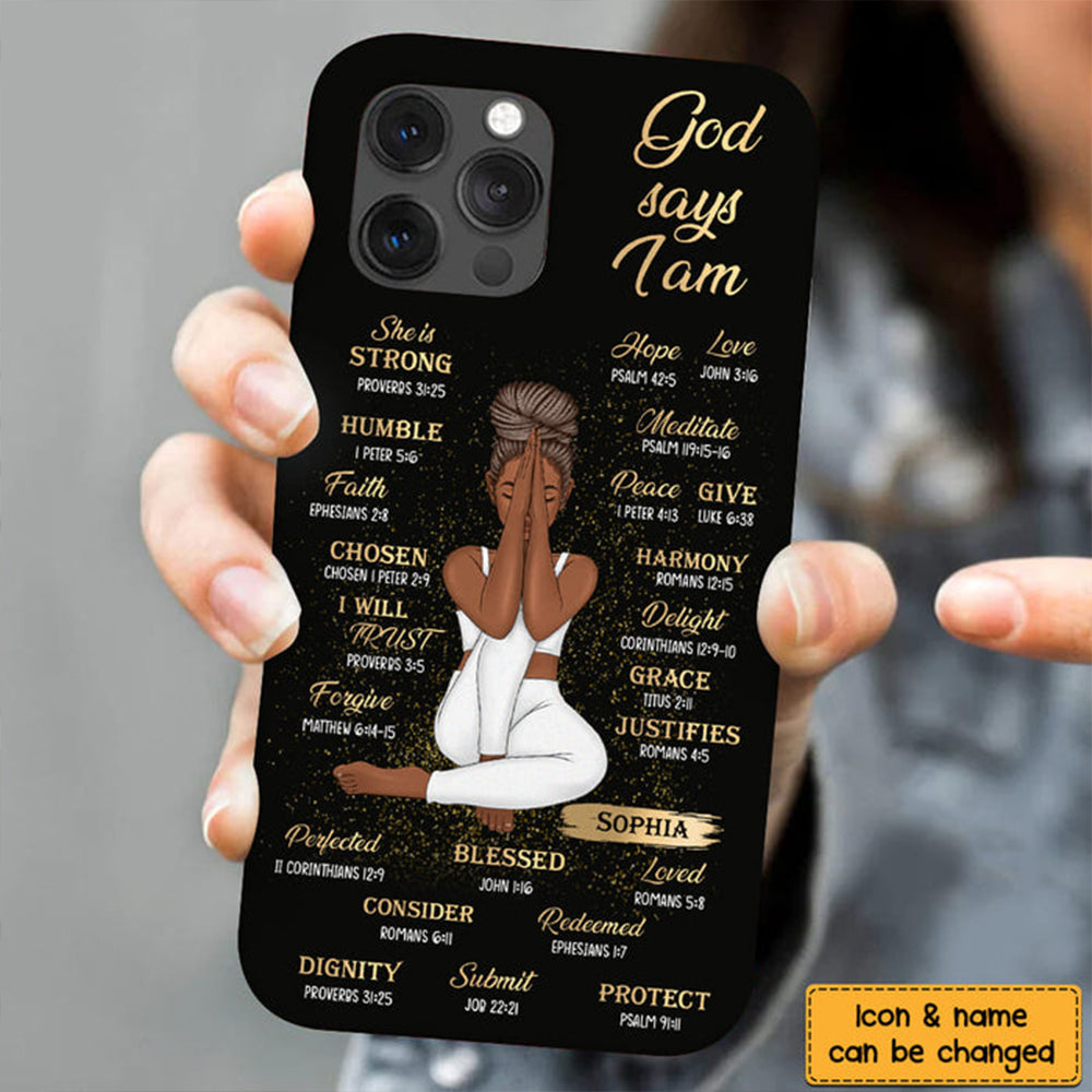 Gift For Daughter God Says I Am Bible Verses Phone Case